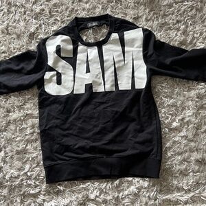 Sam Edelman Black peekaboo back sweatshirt
